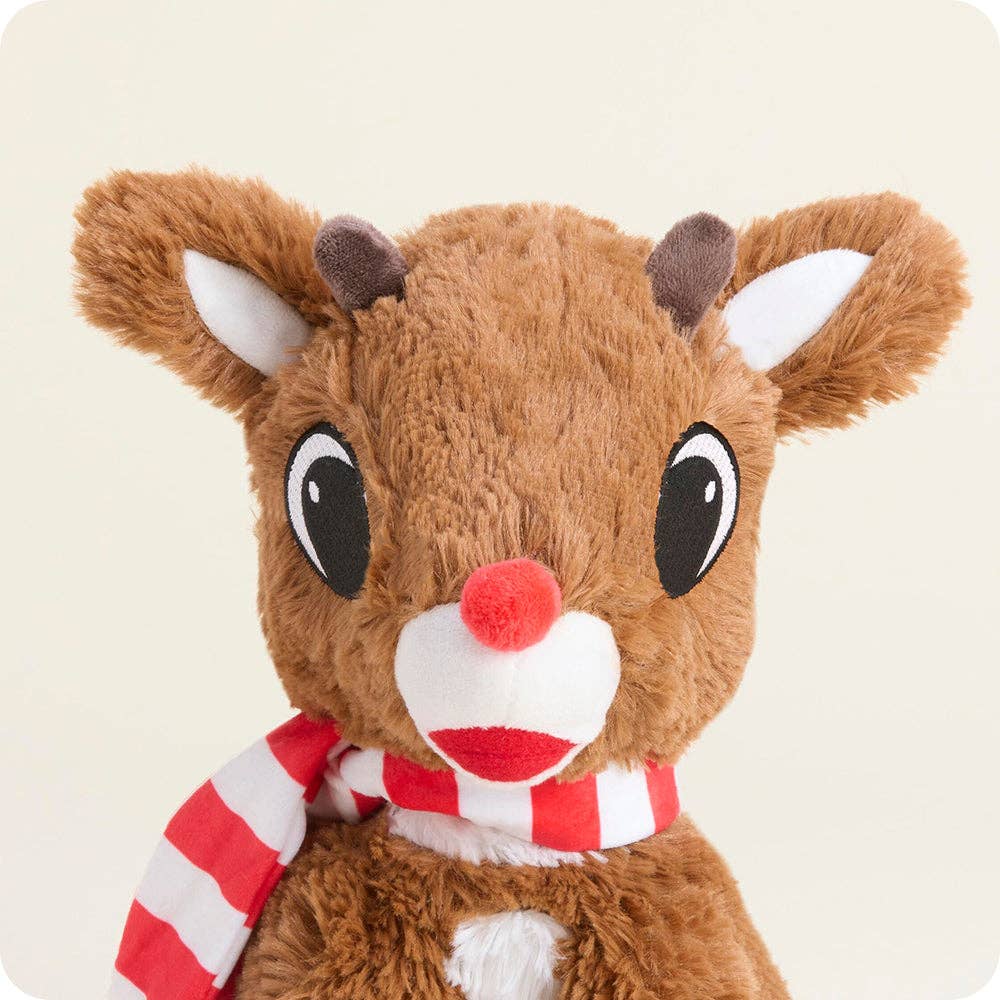 Rudolph with Scarf Warmies Stuffed Animal Warmies: America’s Favorite Microwave Plush Brand- Tilden Co.