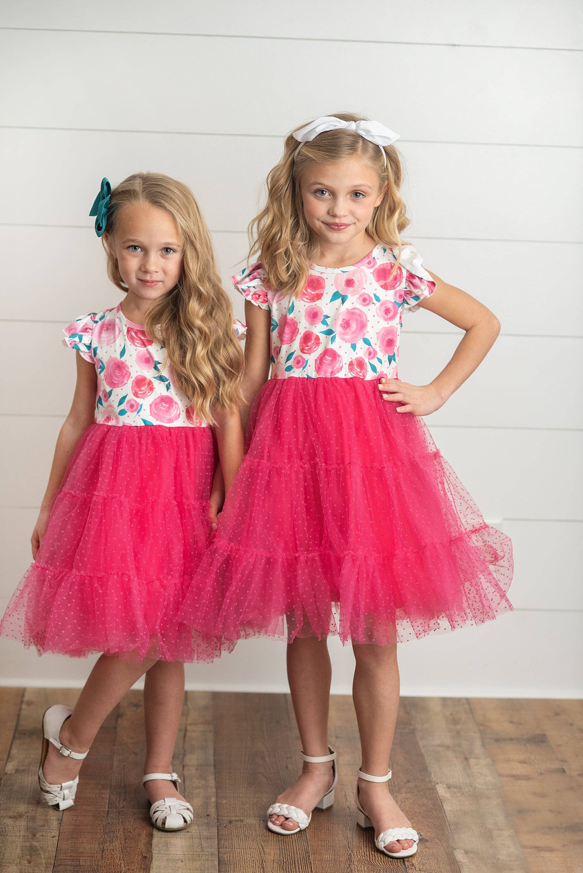 Girl's - Pink Rose Tulle Dress Girl's Dress Adorable Sweetness- Tilden Co.