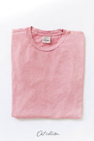 Mineral Washed Basic Tee ROSE / X-LARGE ROSE X-LARGE T-Shirt OAT COLLECTIVE- Tilden Co.