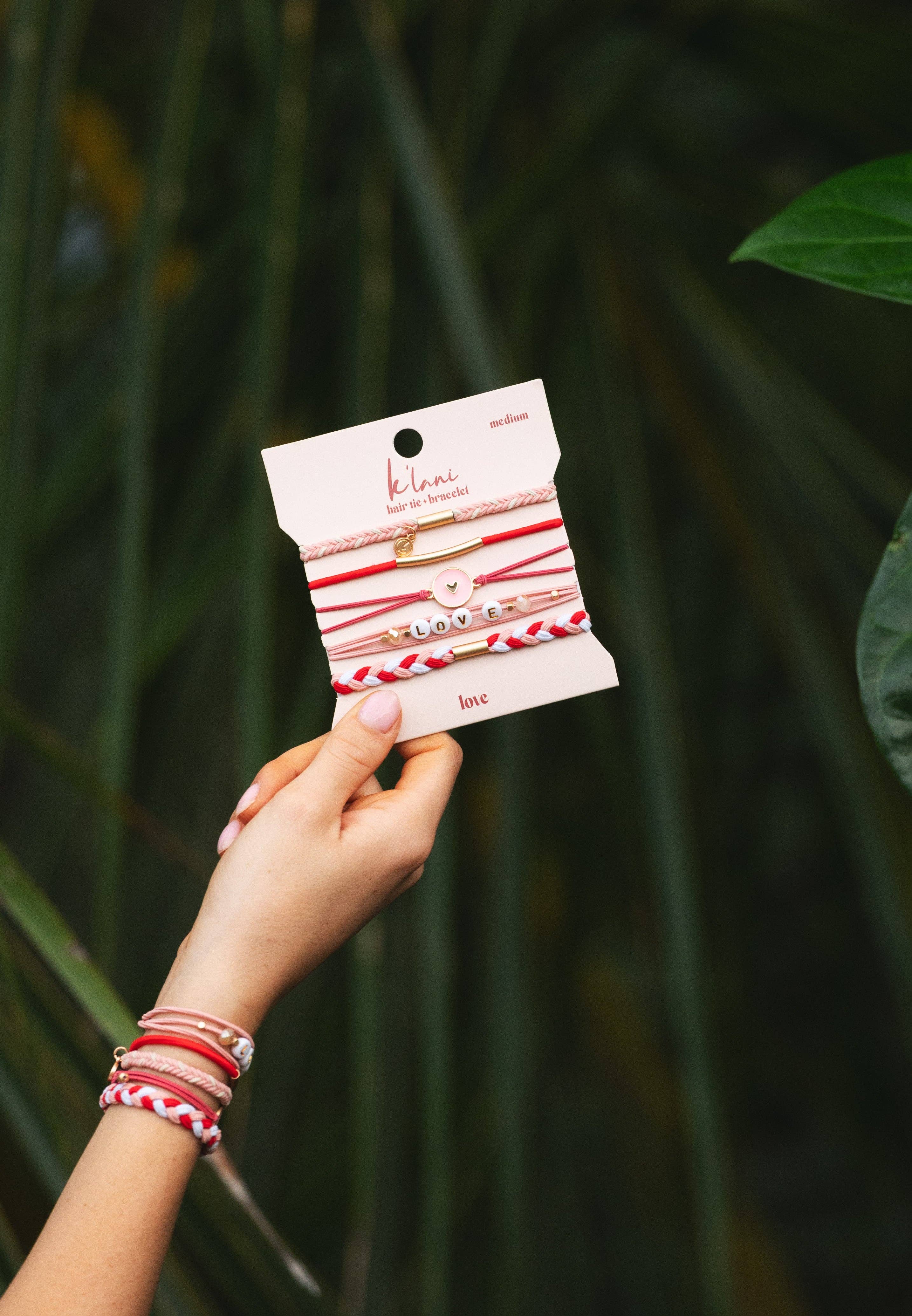 Love Hair Tie Bracelets K'Lani hair tie bracelets- Tilden Co.