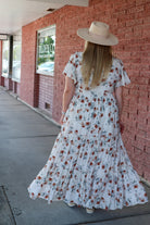The Eden Dress in Copper Blossom Shirts & Tops Mikarose- Tilden Co.