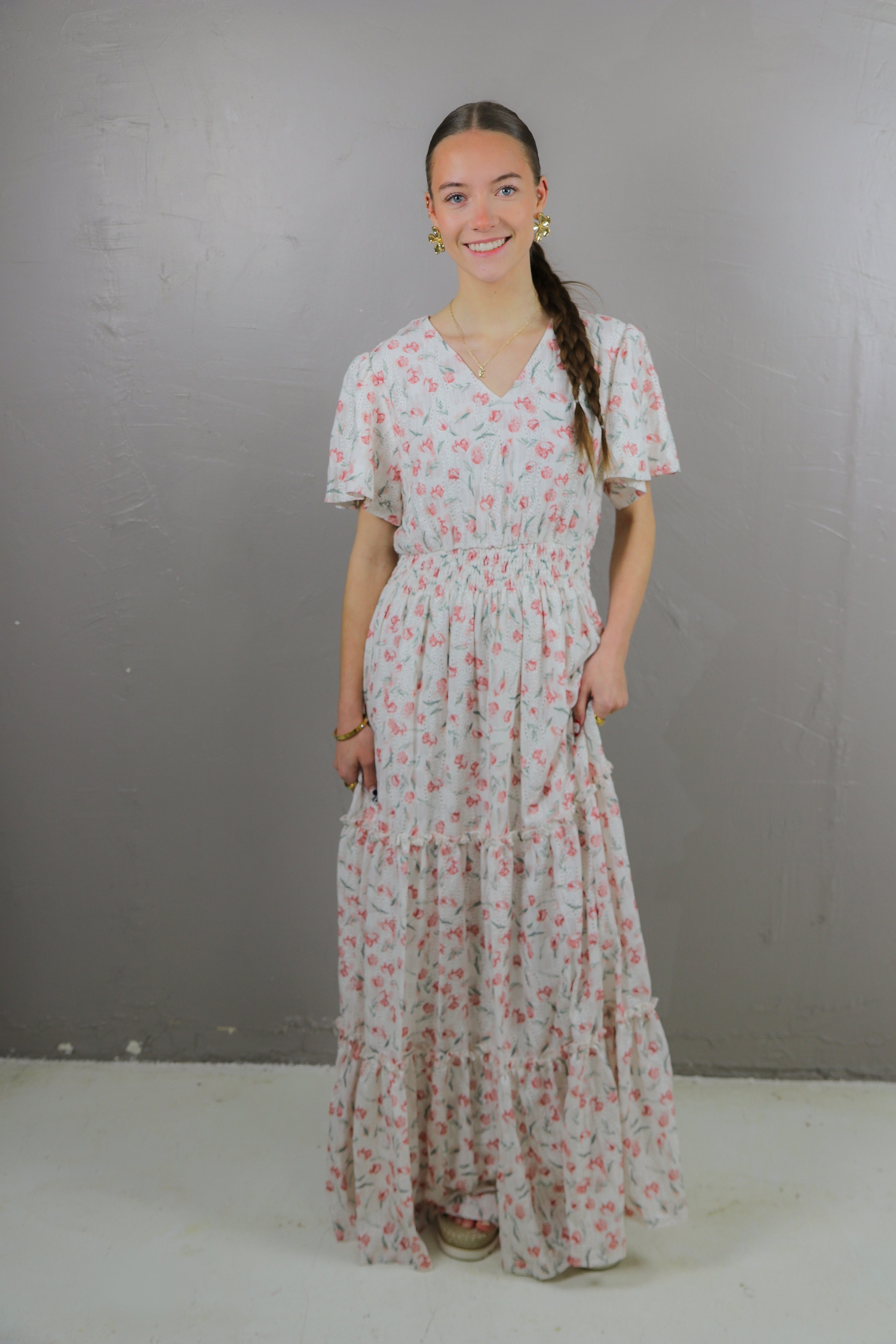 The Eden in Strawberry Thicket maxi dress Mikarose- Tilden Co.