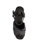 Elinor Wedge in Black Shoes Ave Shops- Tilden Co.