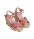 Elinor Wedge in Pink 140 Wedges Naughty Monkey- Tilden Co.