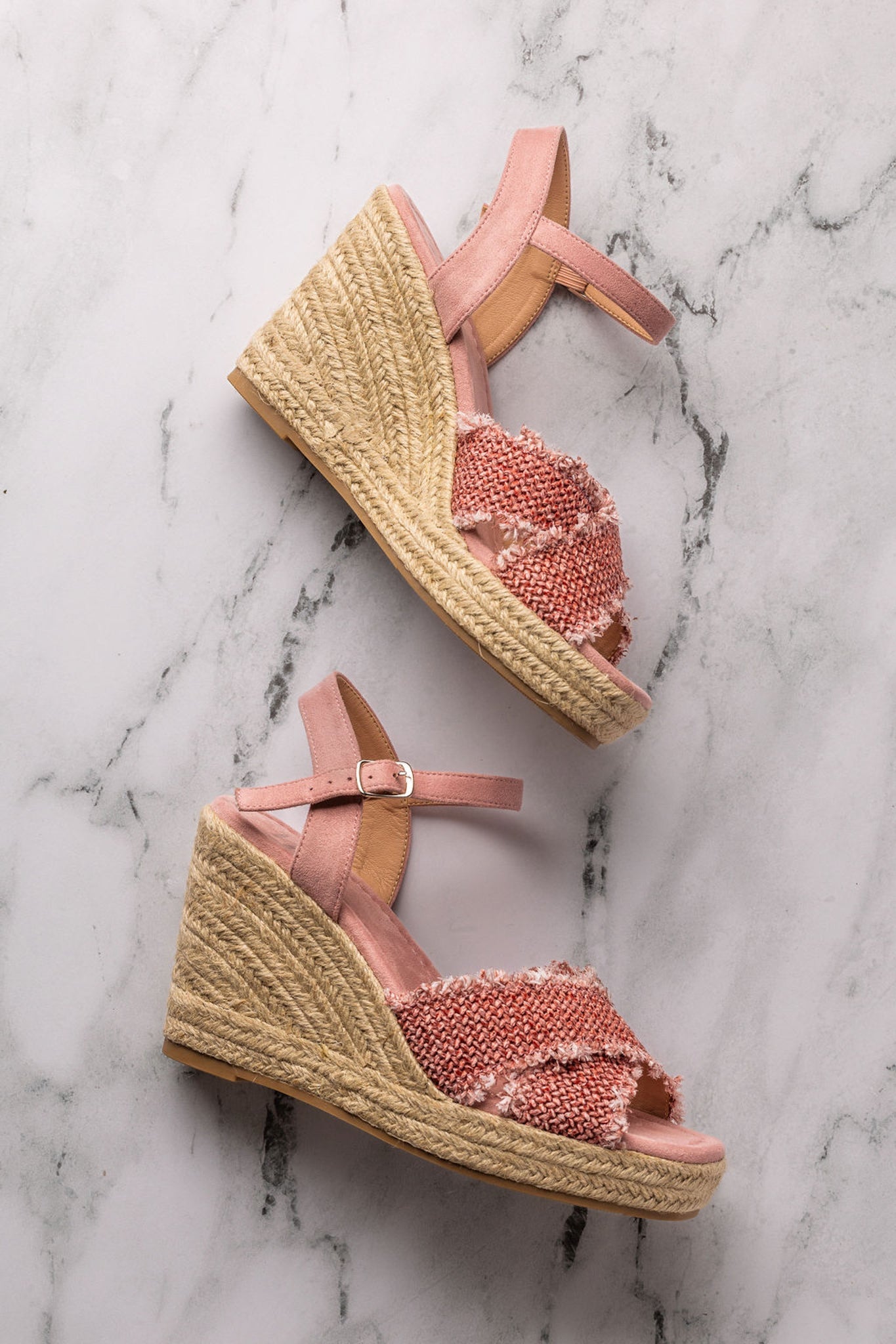 Elinor Wedge in Pink 140 Wedges Naughty Monkey- Tilden Co.