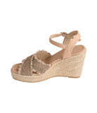 Elinor Wedge in Taupe 140 Wedges Naughty Monkey- Tilden Co.