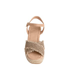 Elinor Wedge in Taupe 140 Wedges Naughty Monkey- Tilden Co.
