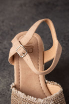 Elinor Wedge in Taupe 140 Wedges Naughty Monkey- Tilden Co.