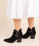 Elsa Leather Ankle Boot in Black Shoes Ave Shops- Tilden Co.