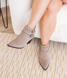 Elsa Leather Ankle Boot in Taupe Shoes Ave Shops- Tilden Co.