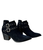 Elsa Leather Ankle Boot in Black 100 Western Boots Naughty Monkey- Tilden Co.