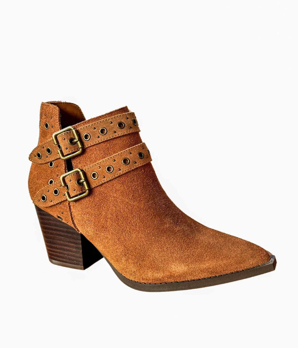 Elsa Leather Ankle Boot in Tan 100 Western Boots Naughty Monkey- Tilden Co.