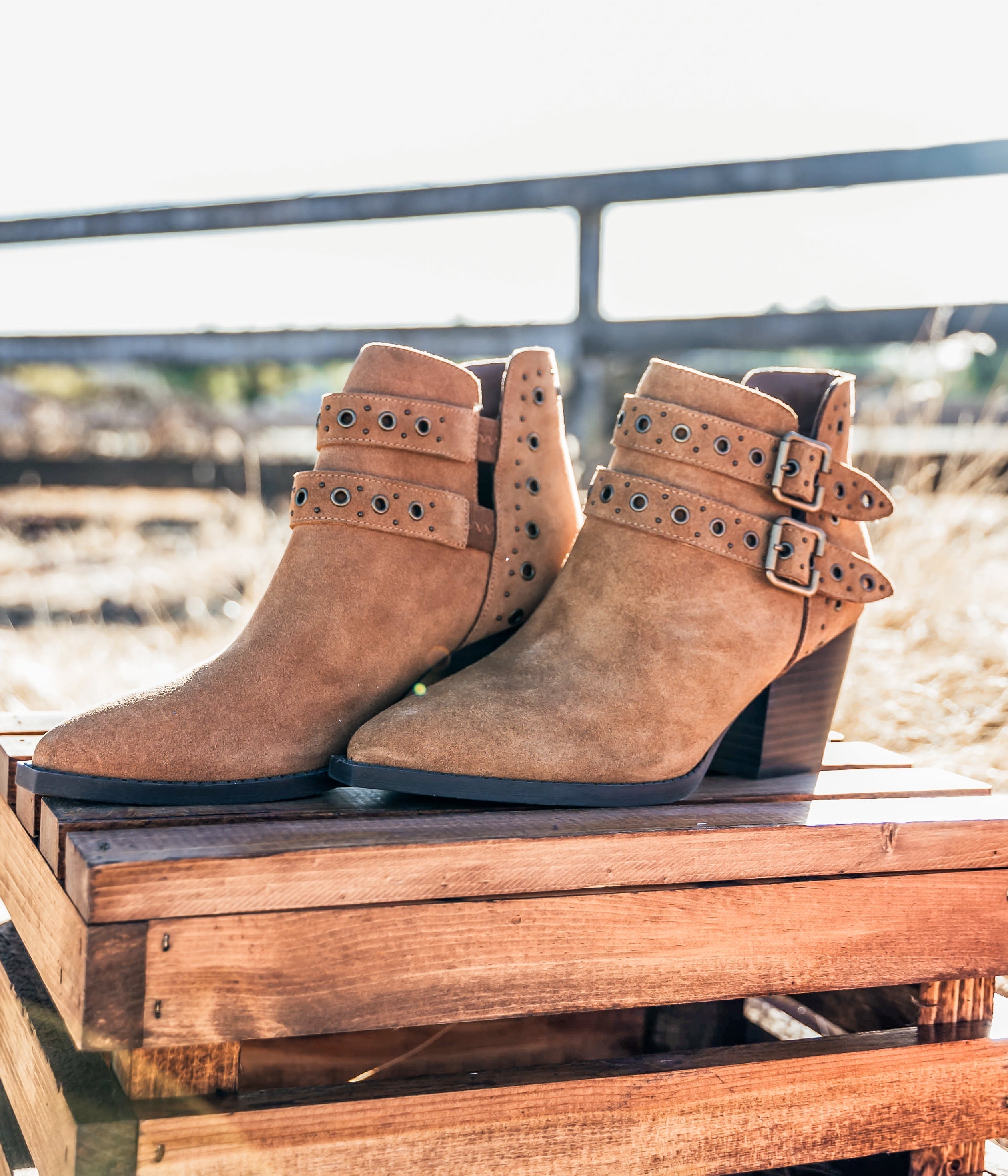 Elsa Leather Ankle Boot in Tan Shoes Ave Shops- Tilden Co.