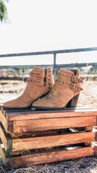 Elsa Leather Ankle Boot in Tan Shoes Ave Shops- Tilden Co.