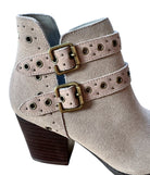 Elsa Leather Ankle Boot in Taupe Shoes Ave Shops- Tilden Co.