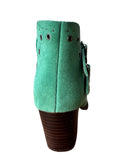 Elsa Leather Ankle Boot in Teal Shoes Ave Shops- Tilden Co.