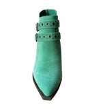 Elsa Leather Ankle Boot in Teal Shoes Ave Shops- Tilden Co.