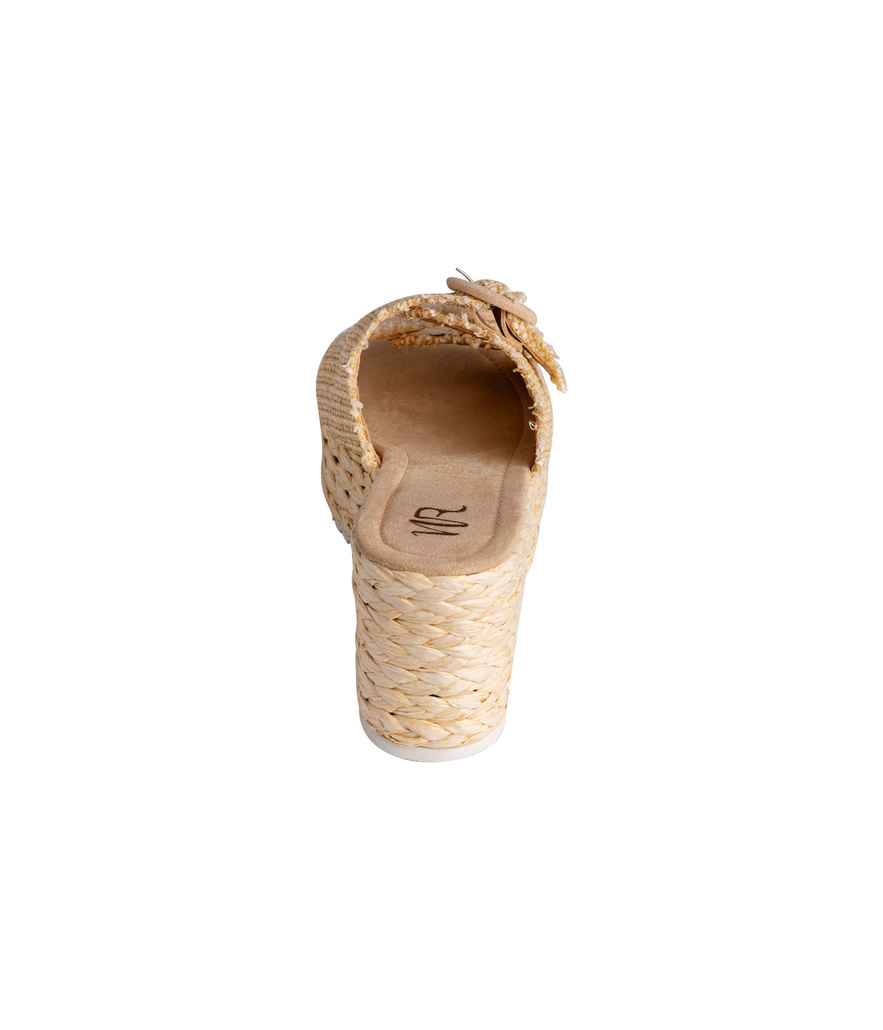 Eriwen Buckle Wedge in Cream 140 Wedges Naughty Monkey- Tilden Co.