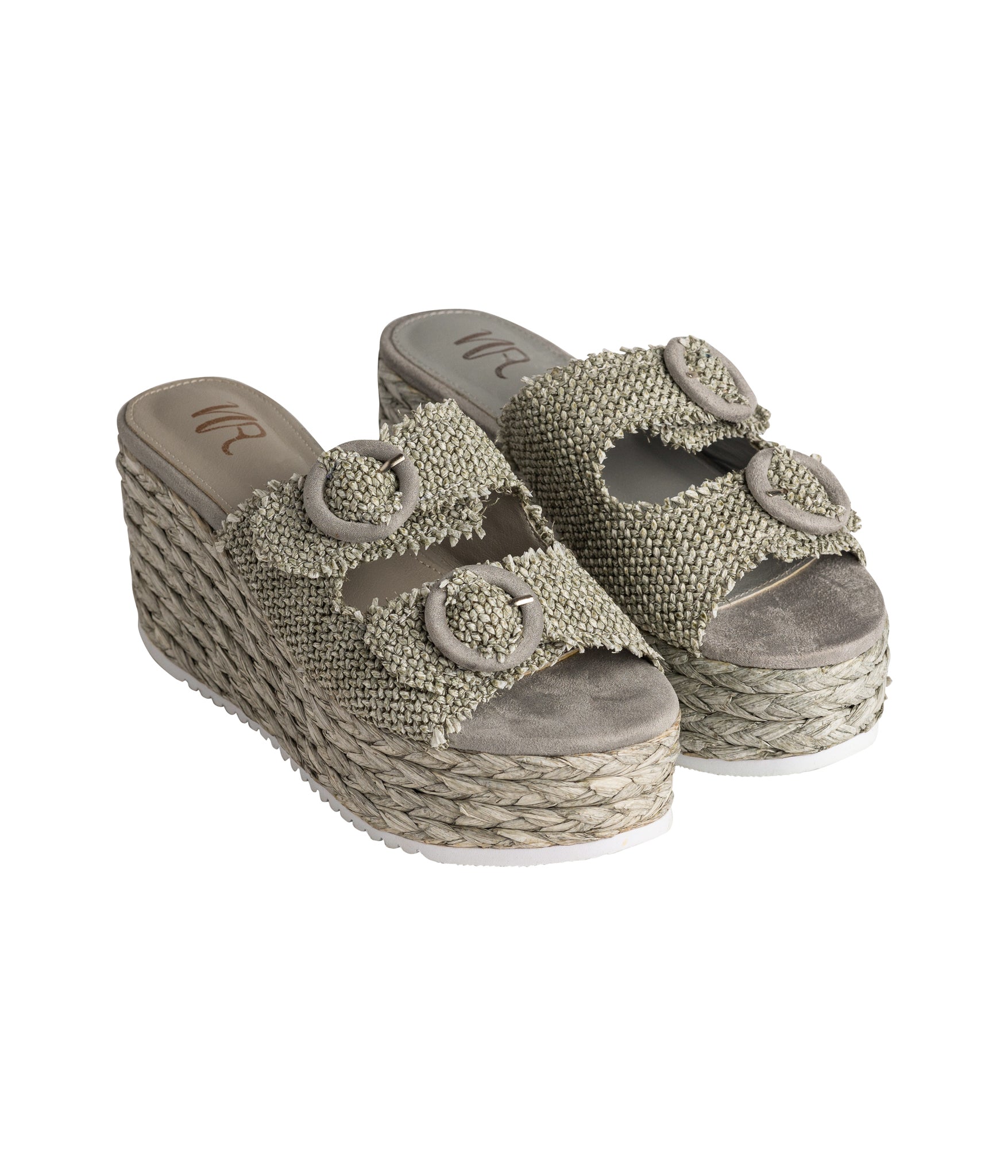 Eriwen Buckle Wedge in Teal 140 Wedges Naughty Monkey- Tilden Co.