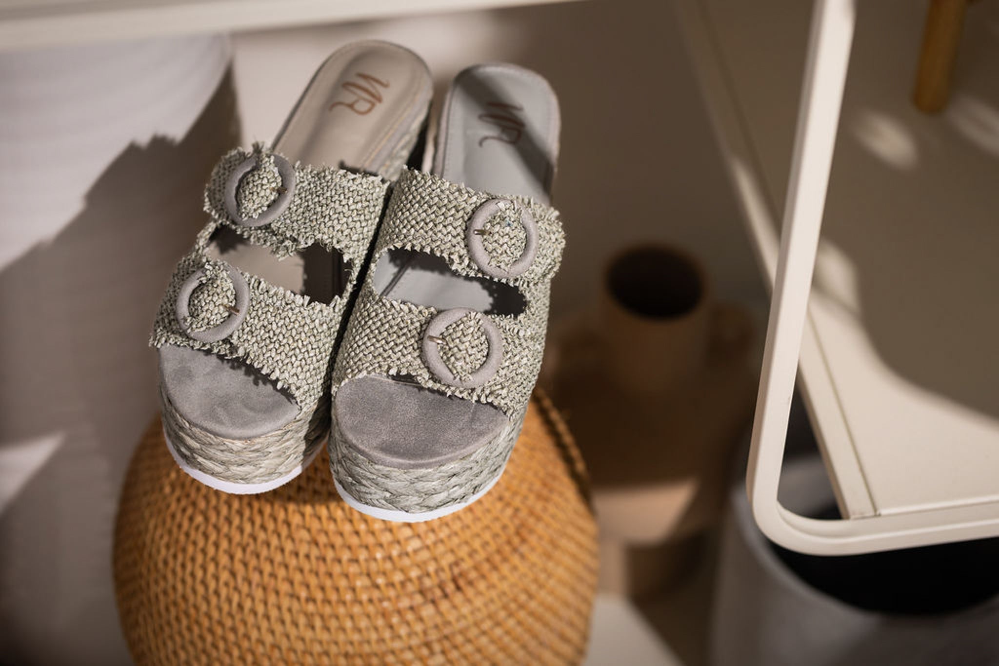 Eriwen Buckle Wedge in Teal 140 Wedges Naughty Monkey- Tilden Co.