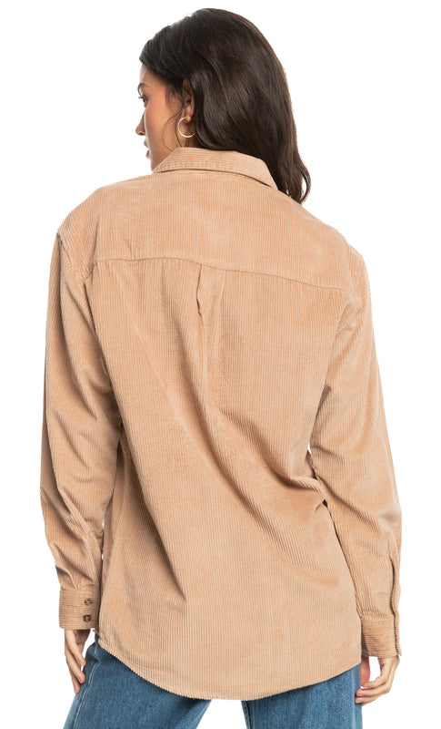 Let It Go Corduroy Long Sleeve Top - Final Sale    Sweater Roxy- Tilden Co.