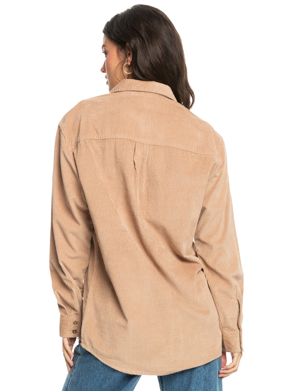 Let It Go Corduroy Long Sleeve Top    Sweater Roxy- Tilden Co.