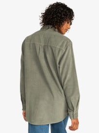 Let It Go Corduroy Long Sleeve Shirt - Final Sale    shacket Roxy- Tilden Co.