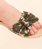 Erra Sandal in Green Floral 130 Sandals Naughty Monkey- Tilden Co.
