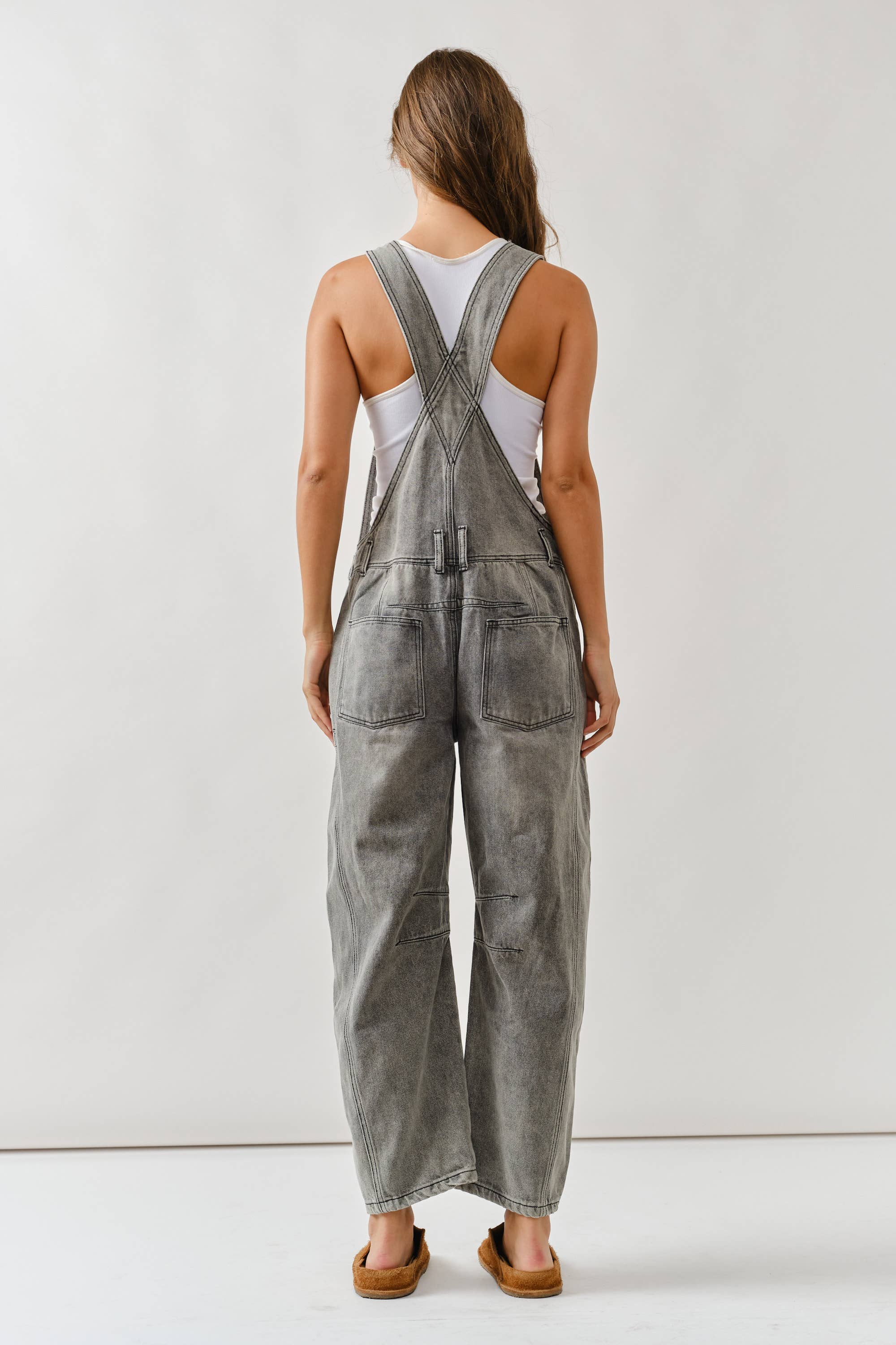 Slouchy Relax Fit Overalls Aaron & Amber- Tilden Co.