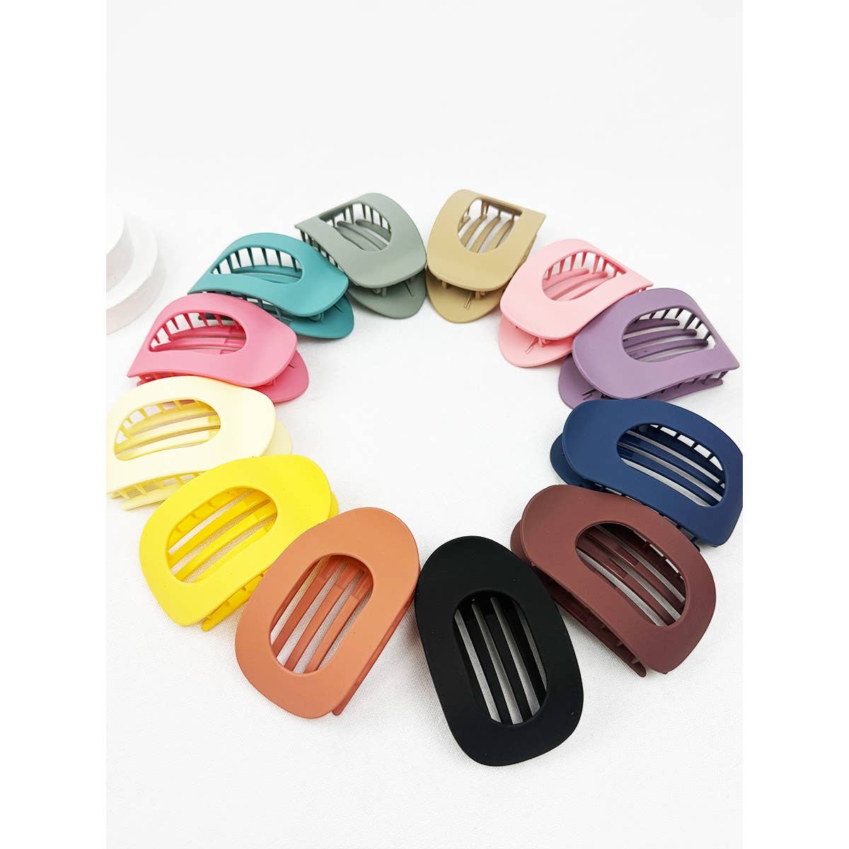 Oval Shape Flat Hair Claw Love and Repeat- Tilden Co.