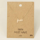 Rose Gold Faith Necklace Necklace Fame Accessories- Tilden Co.