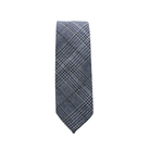 Teagan Blue Plaid Wool Tie Skinny Skinny  necktie Tie Mood- Tilden Co.