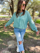 PREORDER: Best Selling Elliott Exposed Seam Sweatshirt in Five Colors Womens Ave Shops- Tilden Co.