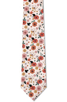 Alice - Vintage White Floral Tie necktie Tough Apparel- Tilden Co.