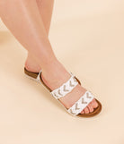 Fia Sandal in White 130 Sandals Naughty Monkey- Tilden Co.
