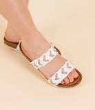 Fia Sandal in White 130 Sandals Naughty Monkey- Tilden Co.