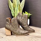 Fiera Booties in Bronze Shoes Ave Shops- Tilden Co.