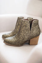 Fiera Booties in Bronze    Shoes Ave Shops- Tilden Co.