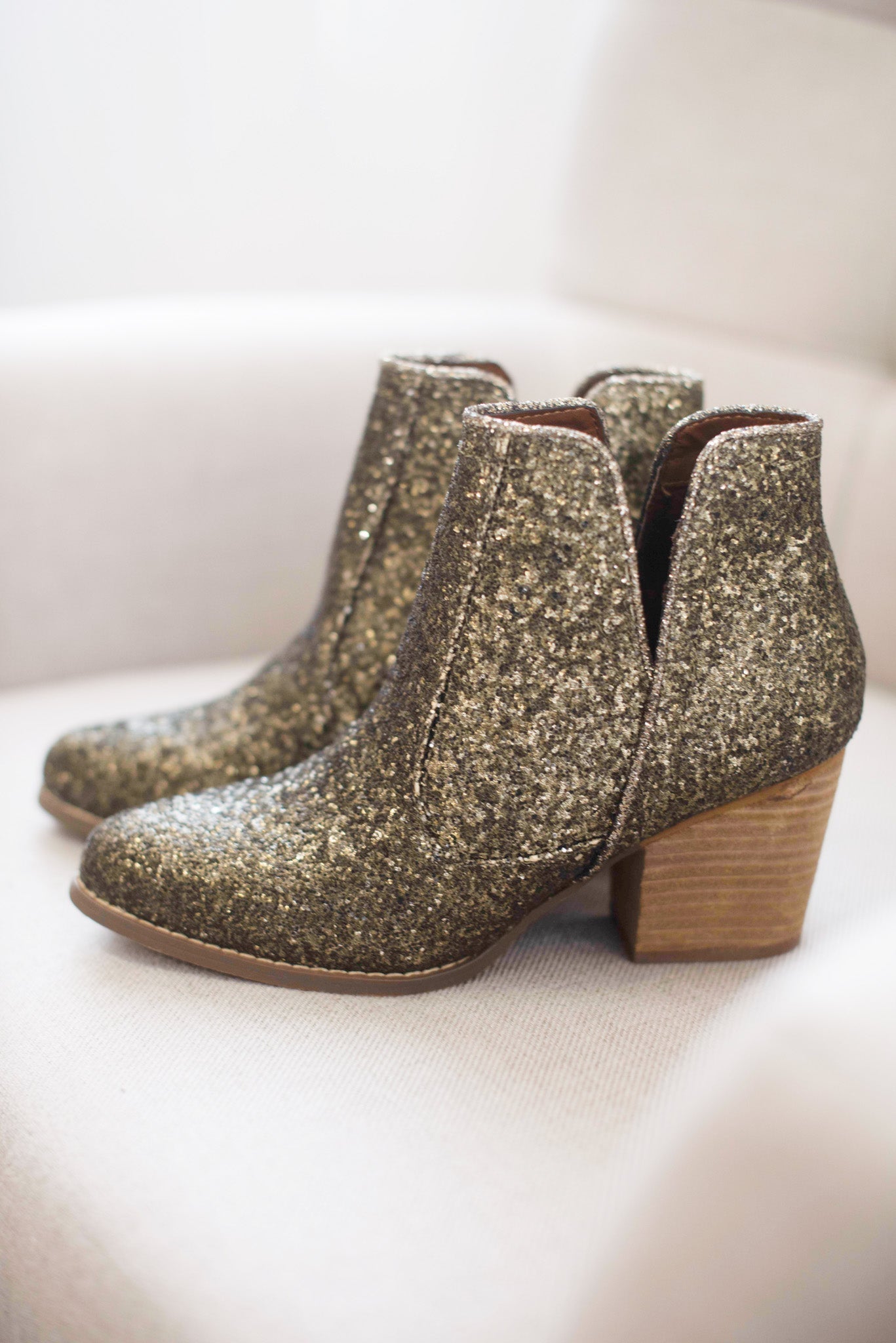 Fiera Booties in Bronze Shoes Ave Shops- Tilden Co.