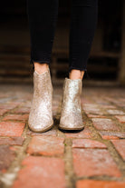 Fiera Glitter Booties in Gold 110 Fashion Boots Naughty Monkey- Tilden Co.
