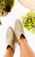 Fiera Glitter Booties in Gold 110 Fashion Boots Naughty Monkey- Tilden Co.