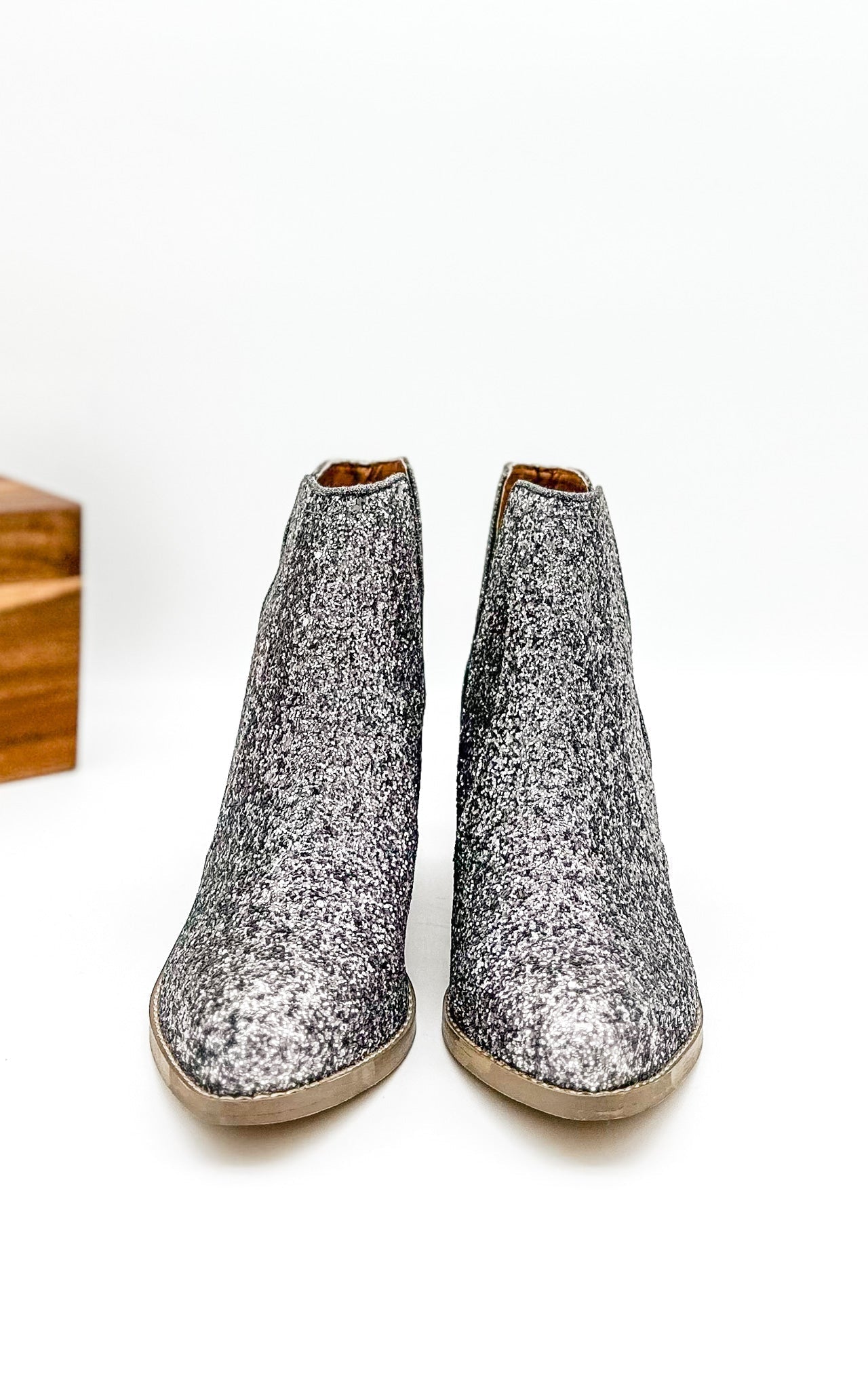 Fiera Booties in Pewter    Shoes Ave Shops- Tilden Co.