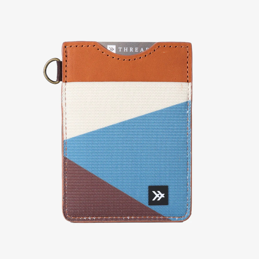Thread Vertical Wallet Fine Line Blue Fine Line Blue   Tilden Co. LLC- Tilden Co.