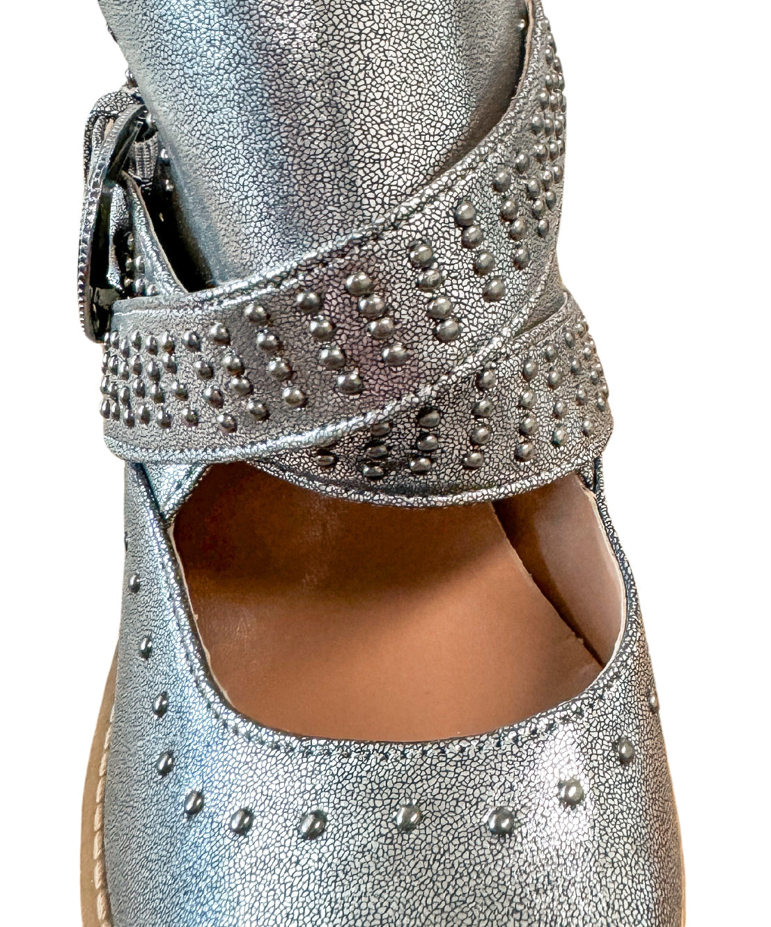 Fiona Ankle Boot in Silver    Shoes Ave Shops- Tilden Co.