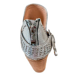 Fiona Ankle Boot in Silver    Shoes Ave Shops- Tilden Co.