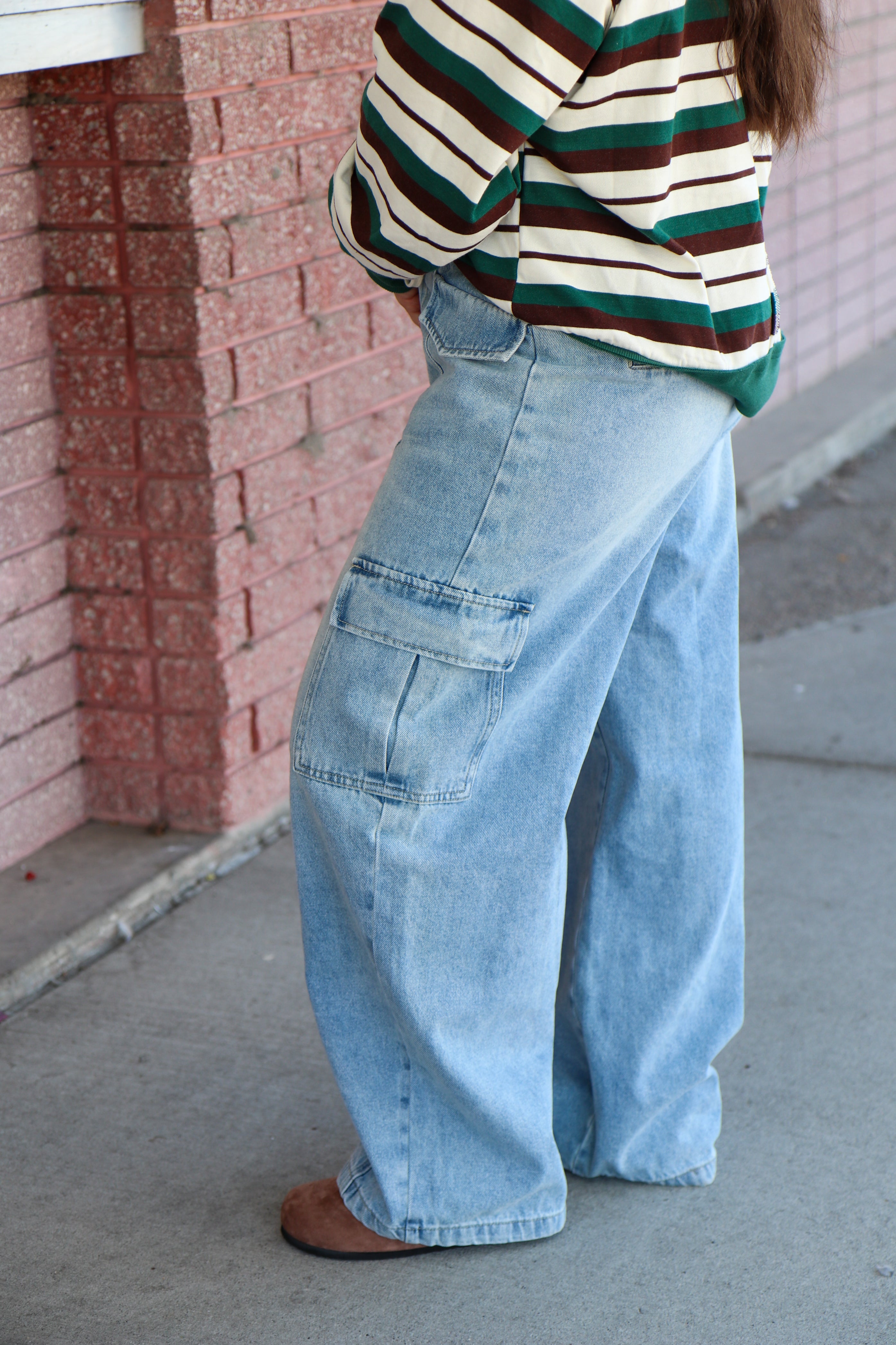 Cargo Barrel Denim Jeans Jeans Aaron & Amber- Tilden Co.