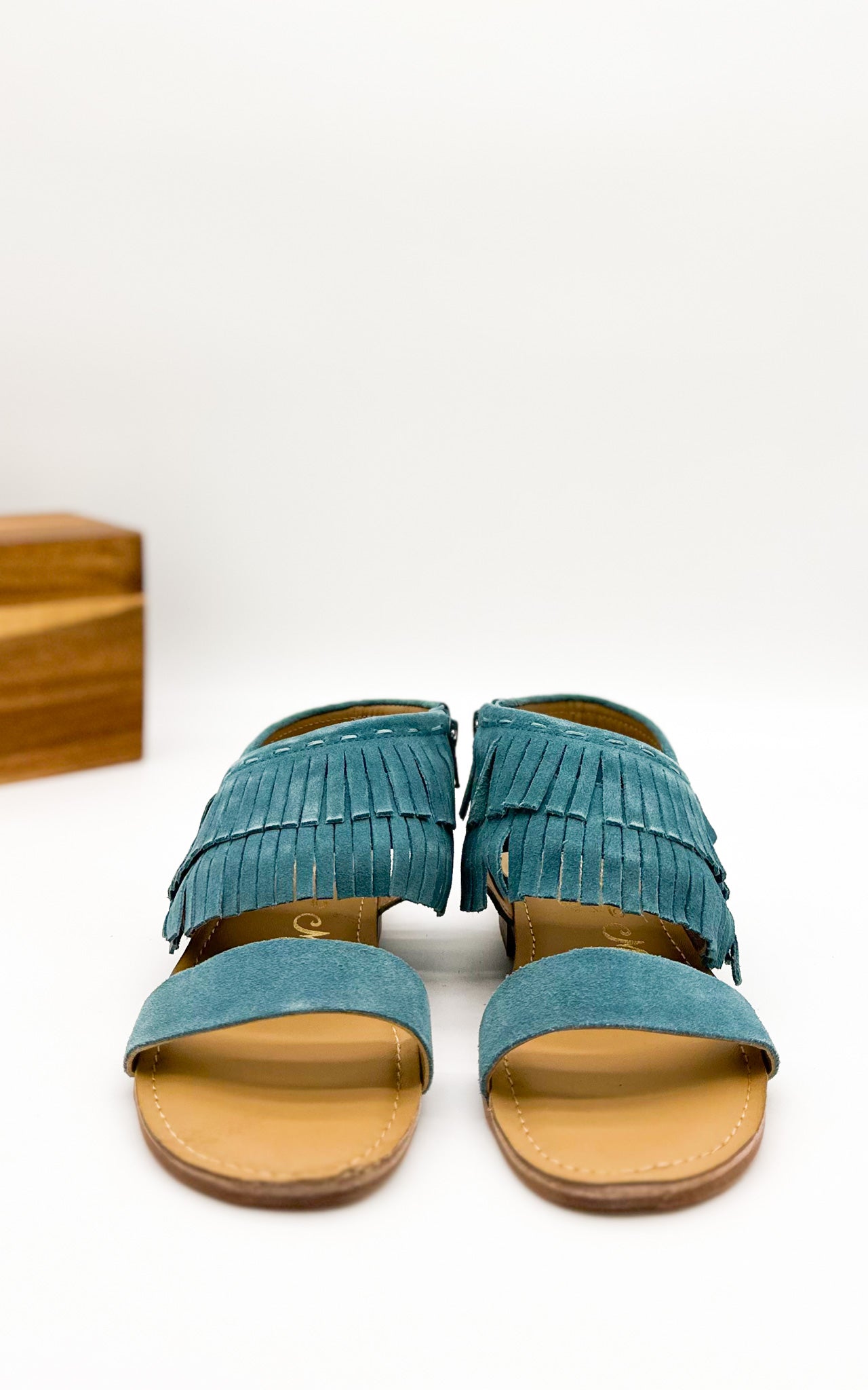 Fringe Star Sandal in Teal    Shoes Ave Shops- Tilden Co.