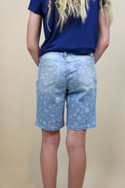 Girls Bermuda Jeans With All Over Print - Lt. Wash - Final Sale Jeans YMI Jeanswear- Tilden Co.