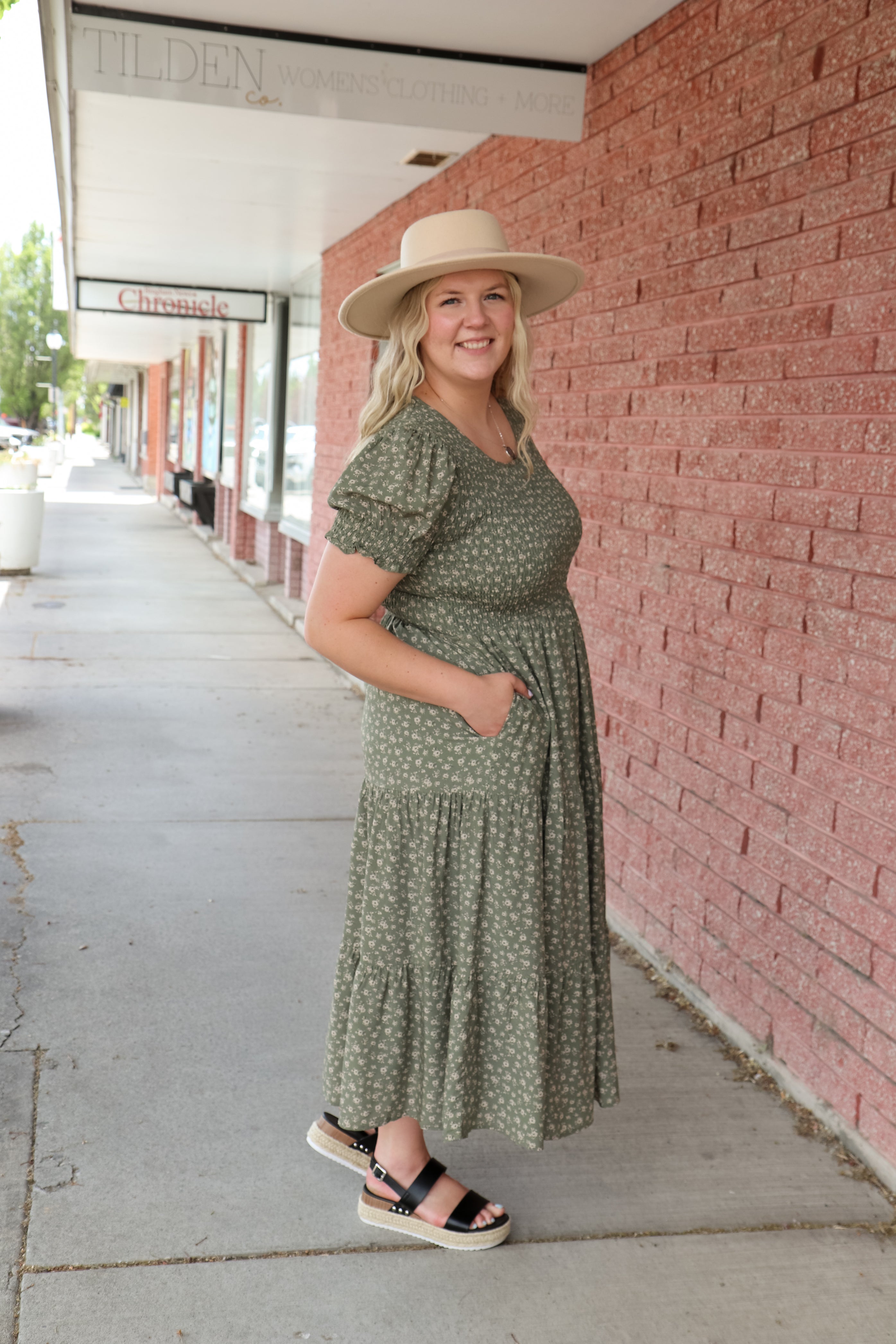 McCall Dress in Fern Path Dress Mikarose- Tilden Co.