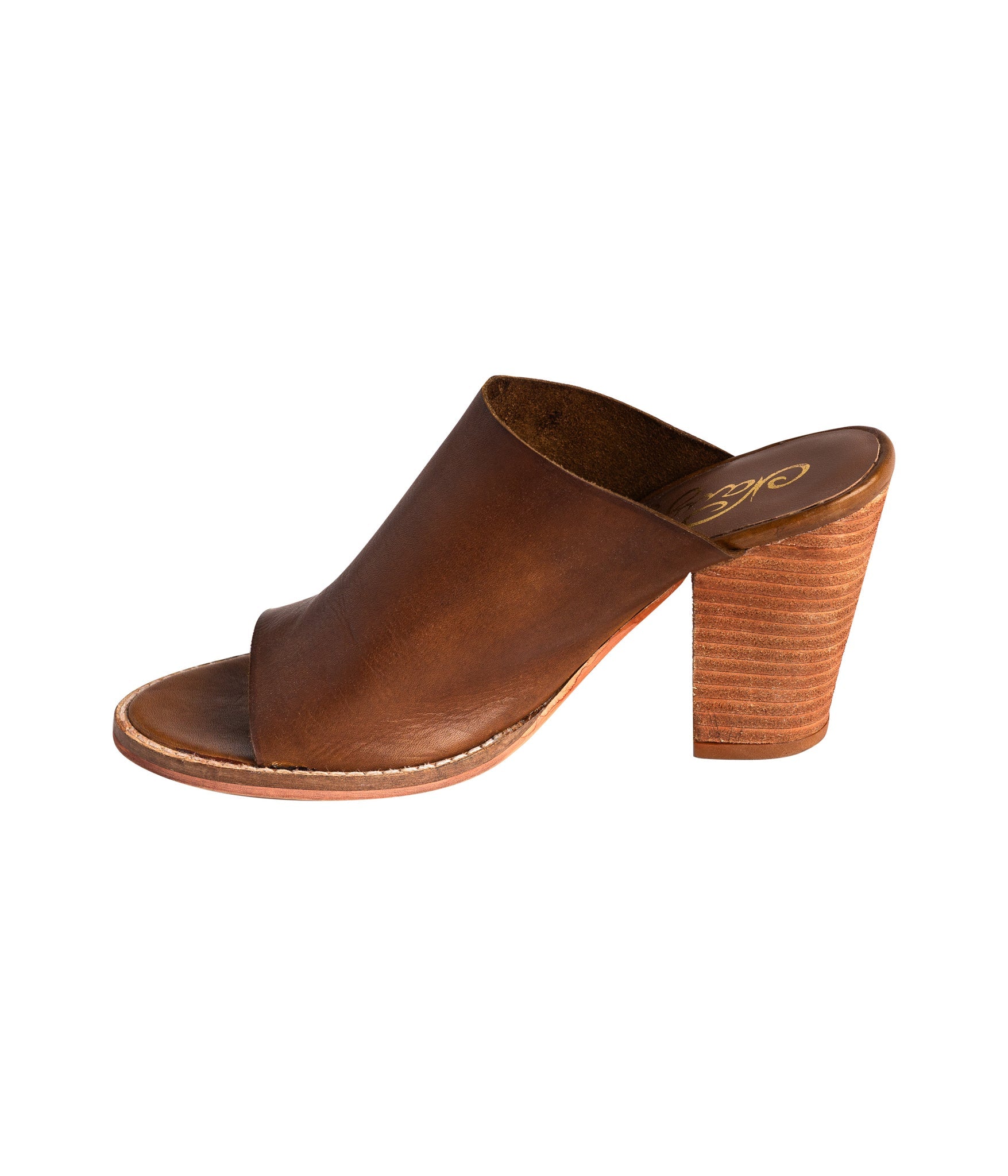 Hallie Heeled Sandal in Tan 140 Wedges Naughty Monkey- Tilden Co.